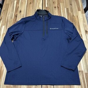 Vineyard Vines Pullover Mens XL Blue OTG 1/2 Zip Performance Stretch Lightweight